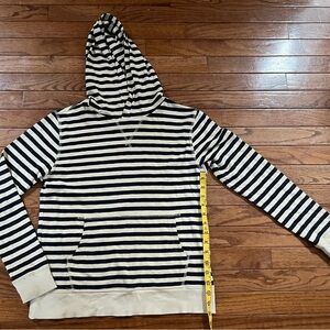 J Crew-Crewcuts Navy and White Striped Hoodie
